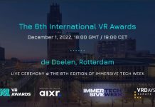 2022年VR大奖提名公布,颁奖典礼12月1日举行